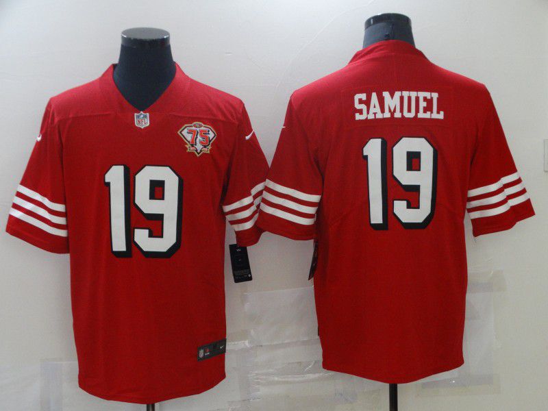 Cheap Men San Francisco 49ers 19 Samuel Red New Nike Vapor Untouchable Limited 2021 NFL Jersey